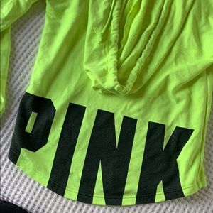 Neon yellow VS sweatshirt